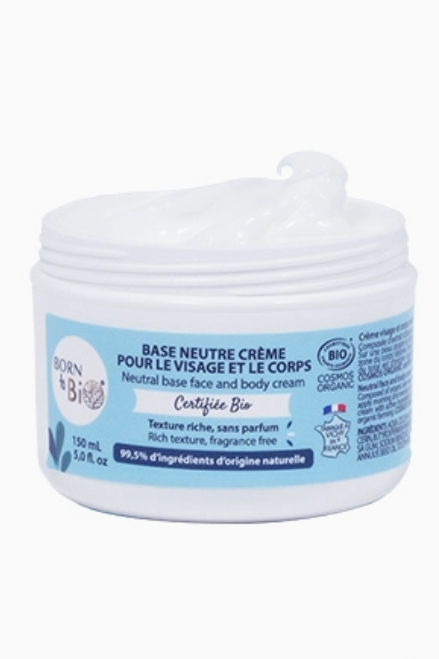 Crème visage et corps base neutre Bio - Beurre de karité, huile de coco & Aloe Vera