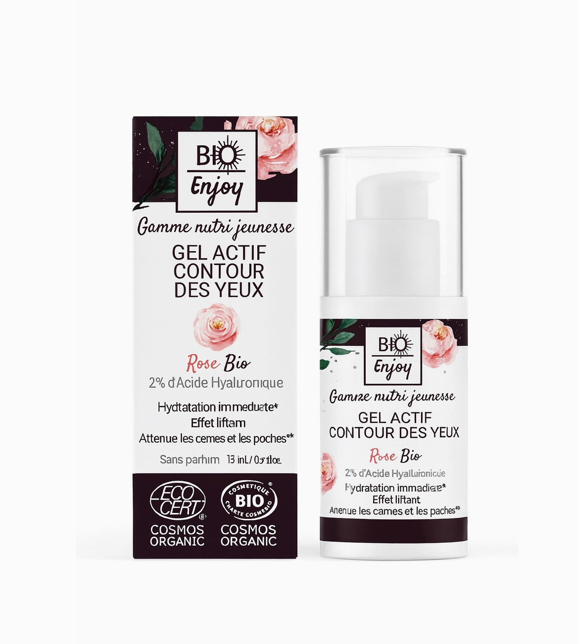 Gel actif contour des yeux Bio - Rose & Argan
