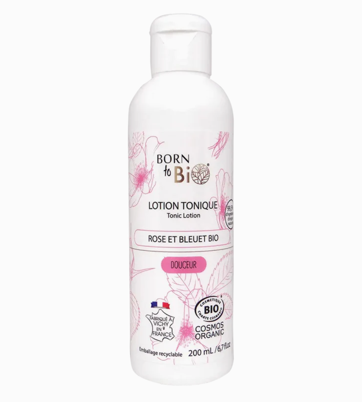 Lotion tonique Bio - Rose et bleuet