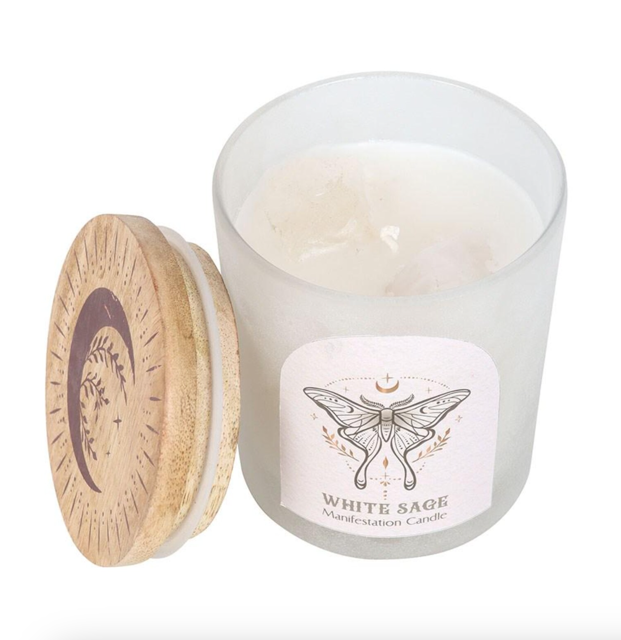 Bougie - Sauge & Quartz rose