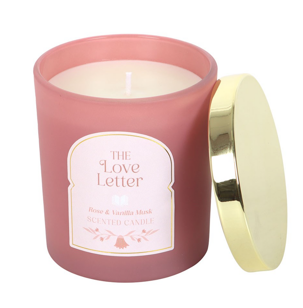 Bougie Lettre d'amour - Rose & Vanille