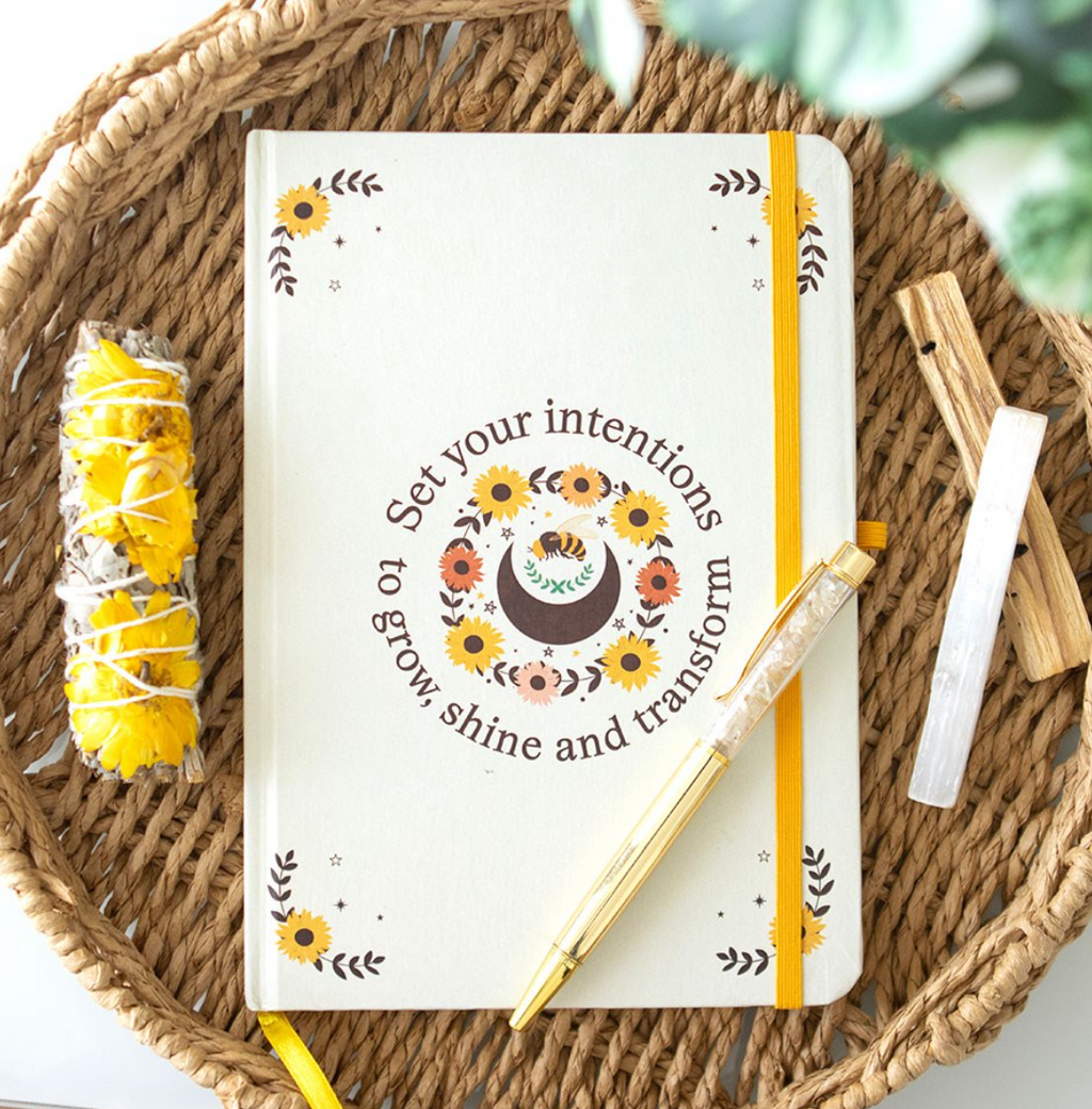 Carnet "Chance et réussite" et son stylo en citrine
