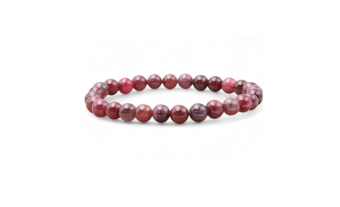 Bracelet SPINELLE ROUGE AA 6mm Vitalité • Courage • Élan intérieur