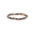 Bracelet CRISTAL DE ROCHE RUTILE HÉMATITE AA+ 6mm Lucidité énergétique • Protection • Force vitale