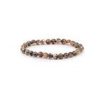 Bracelet CRISTAL DE ROCHE RUTILE HÉMATITE AA+ 6mm Lucidité énergétique • Protection • Force vitale