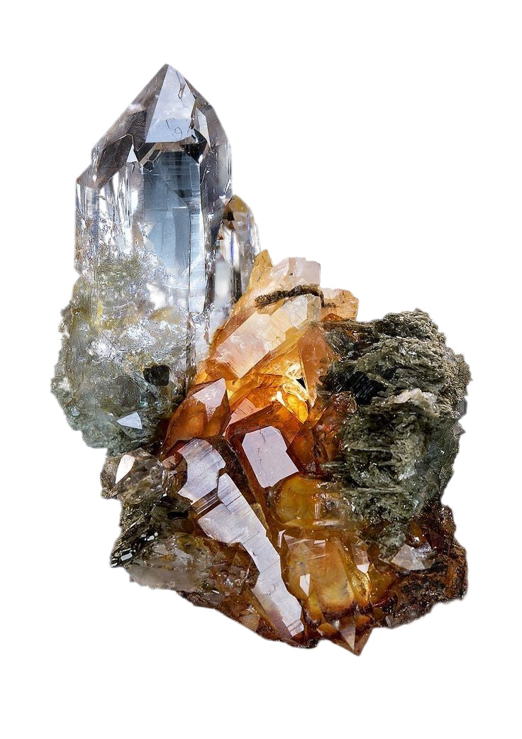 Bracelet CRISTAL DE ROCHE RUTILE HÉMATITE AA+ 6mm Lucidité énergétique • Protection • Force vitale